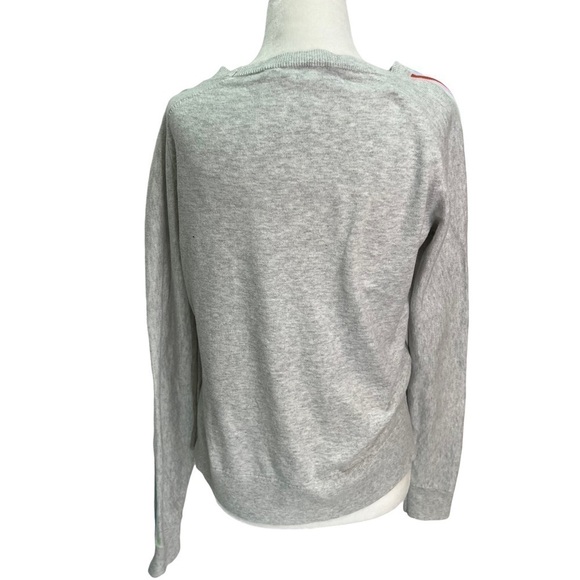 GAP Grey Cotton Crew Neck Raglan Sleeve Sweater Size S - Picture 7 of 12